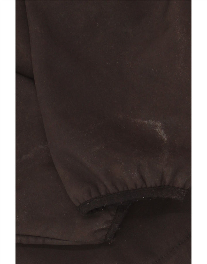 NAUTICA Jersey con capucha y cuello con cremallera para hombre Poliéster negro mediano