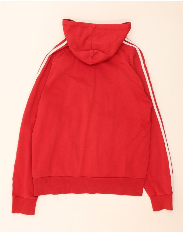 Adidas Sudadera con capucha y cremallera para hombre XL Algodón rojo