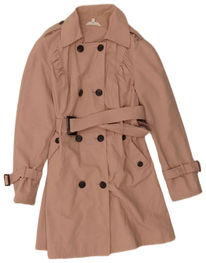 Marks & Spencer Gabardina para mujer Reino Unido 10 Pequeño Algodón rosa