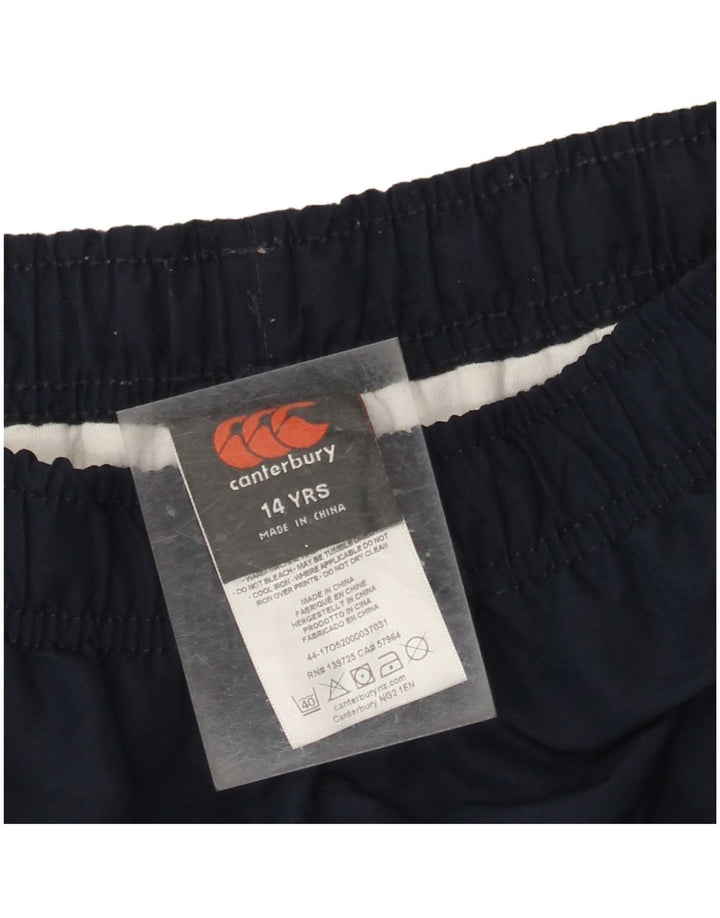 CANTERBURY Pantalones cortavientos con estampado gráfico para niña 13-14 años Azul marino