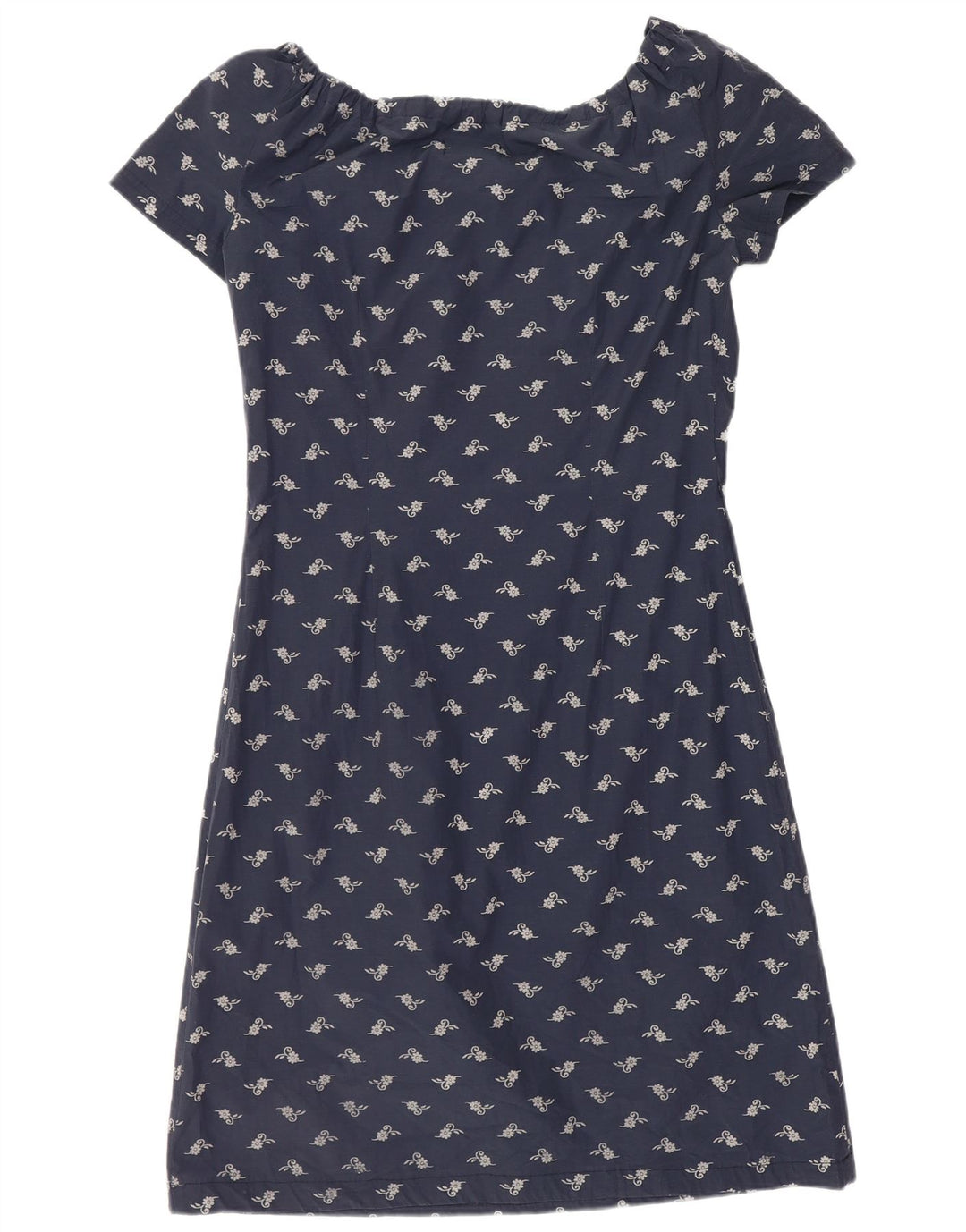 Superga Vestido con Hombros Descubiertos para Mujer UK 8 Small Azul Marino