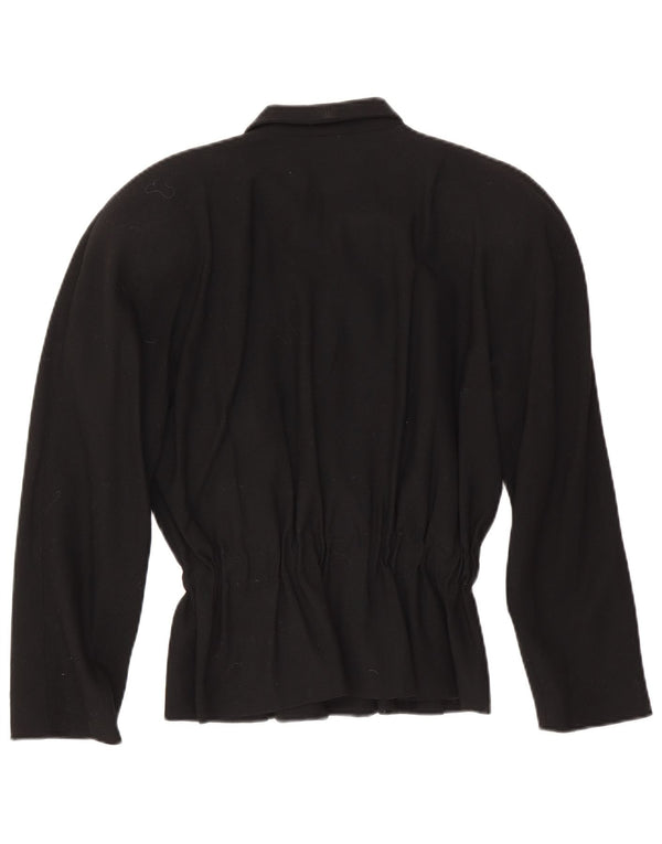 Chaqueta Erreuno Mujer Blazer EU 40 Mediana Lana Negra