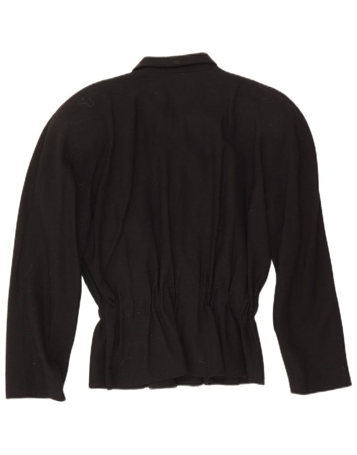 Chaqueta Erreuno Mujer Blazer EU 40 Mediana Lana Negra
