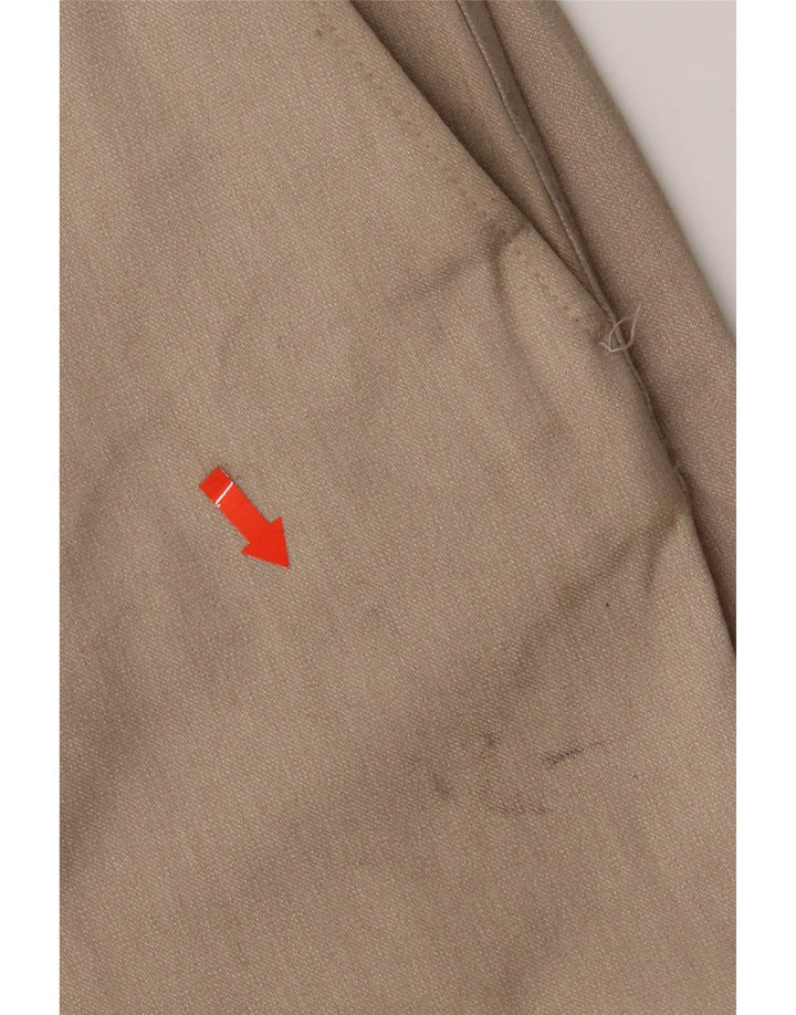 Zara Mens Slim Chino Pantalones EU 38 Small W30 L28 Beige Poliéster