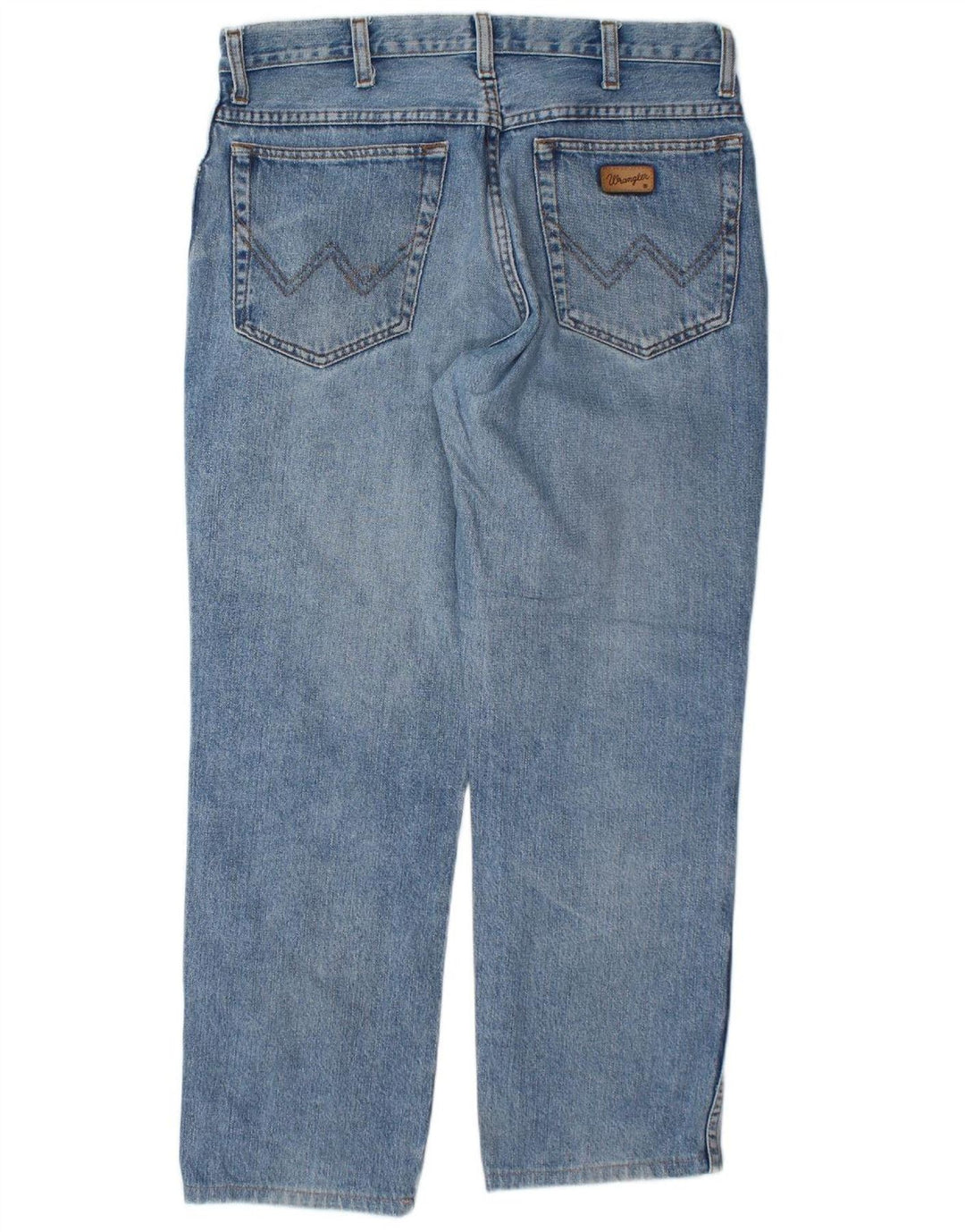 WRANGLER Womens Texas Straight Jeans W33 L30 Blue Cotton