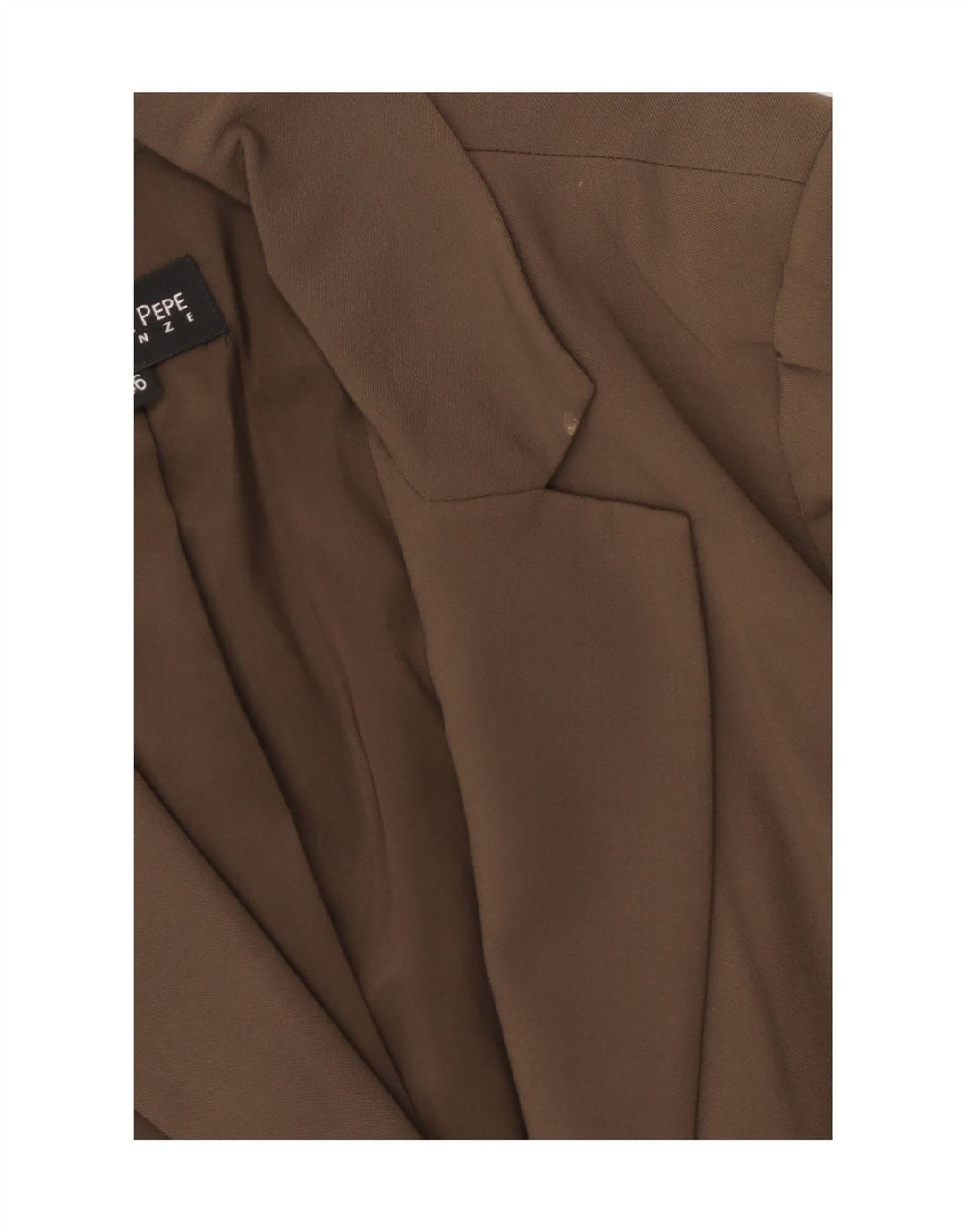 PATRIZIA PEPE Chaqueta Blazer de 2 Botones para Mujer IT 46 Grande Lana Virgen Marrón