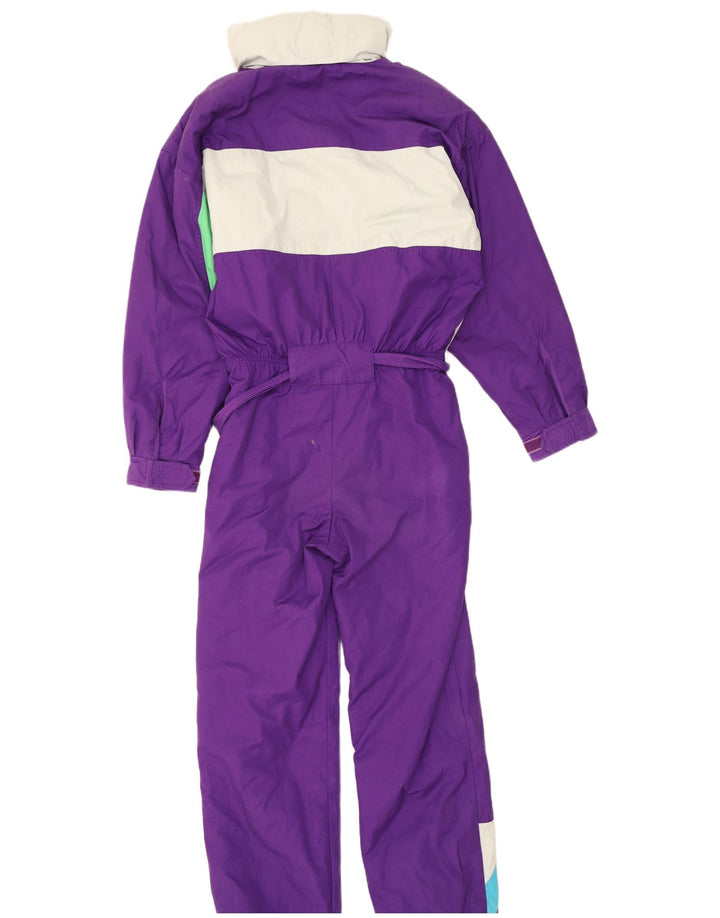 Fila Mono de esquí para hombre IT 46 Poliéster con bloques de color morado pequeño