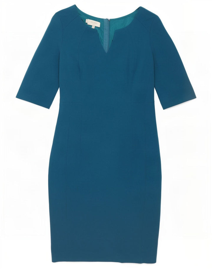 Hobbs Vestido tubo para mujer UK 10 Pequeño Poliéster azul
