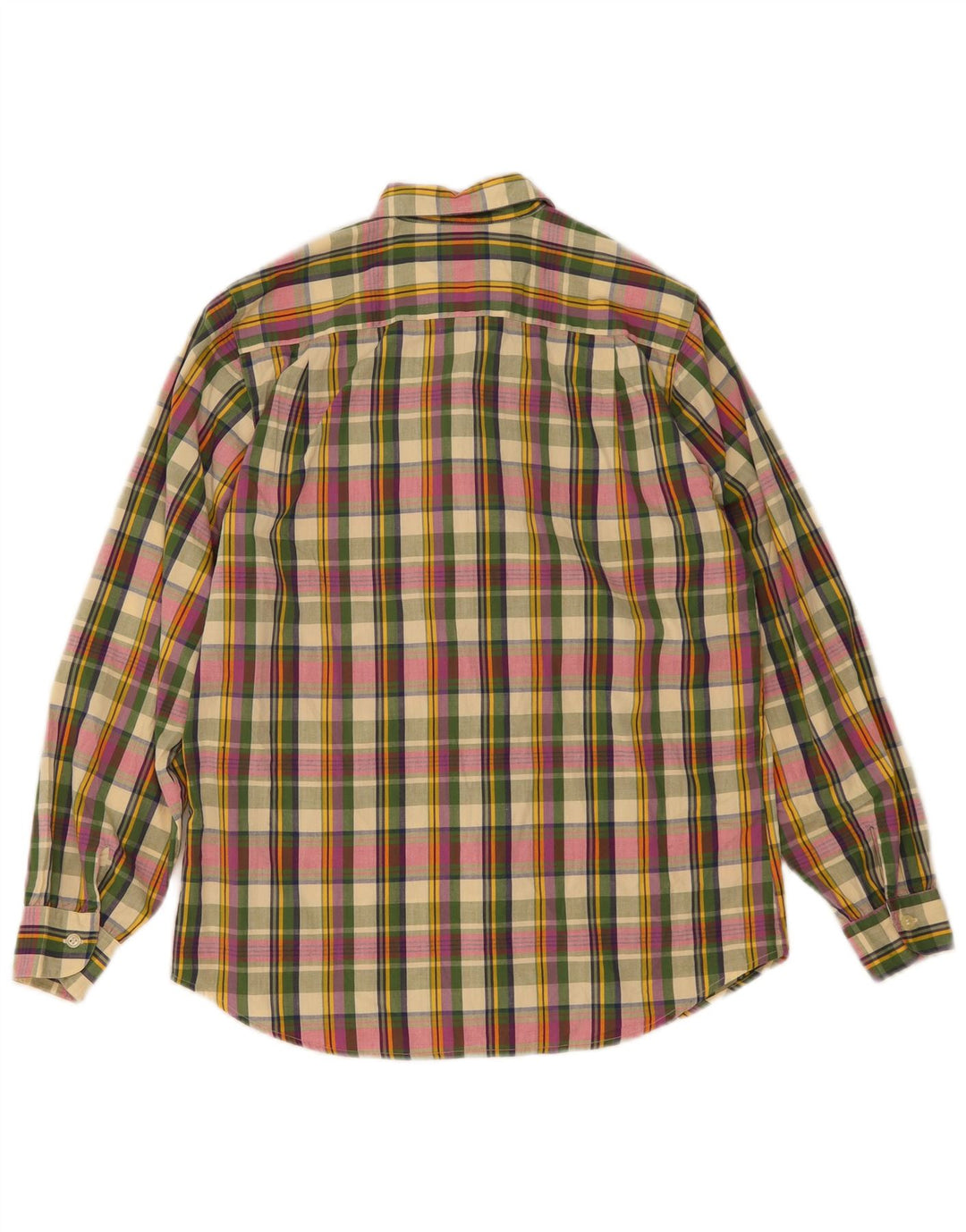 Camisa de gran tamaño con volantes en la parte delantera para mujer IT 36 XS Cuadros multicolores