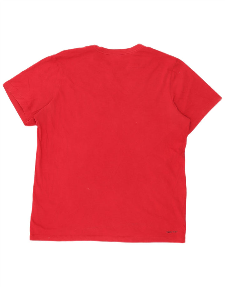Jordan - Camiseta para hombre, talla grande, algodón rojo