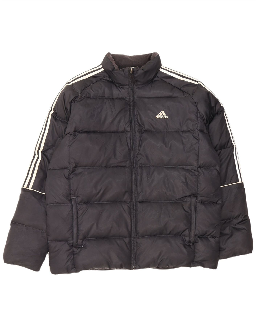 Adidas Chaqueta acolchada para hombre UK 40 Large Poliéster azul marino