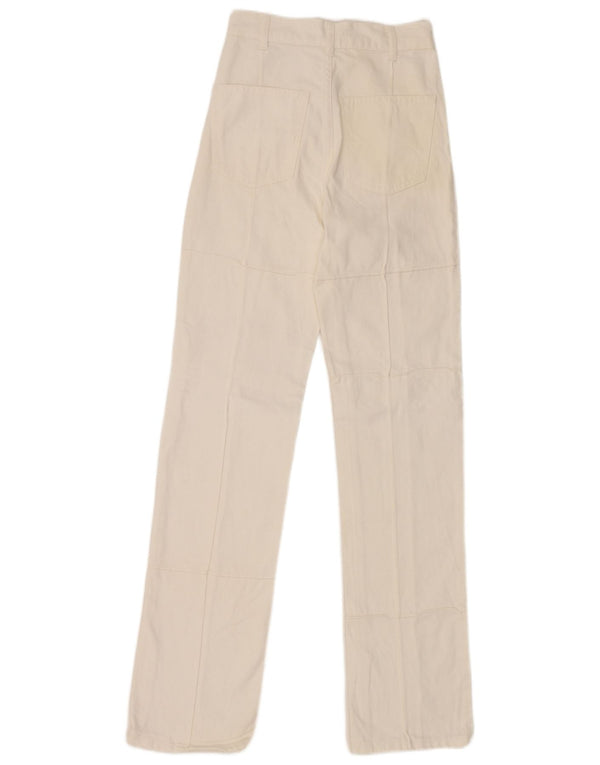 Zara Vaqueros Rectos Mujer EU 32 2XS W22 L31 Blanco