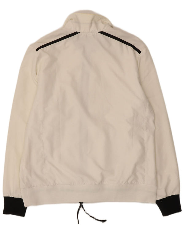 CHAMPION Chaqueta superior de chándal de ajuste fácil para mujer UK 46 Poliéster blanco grande