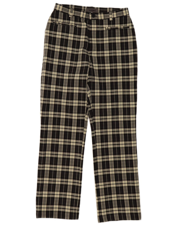 Zara Mujer Trafaluc Pantalones Casuales EU 40 Medium W30 L28 Green Check