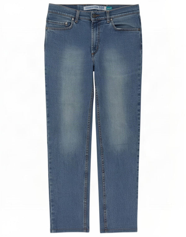 Carrera Hombre 700 Vaqueros Rectos Regulares W31 L30 Algodón Azul