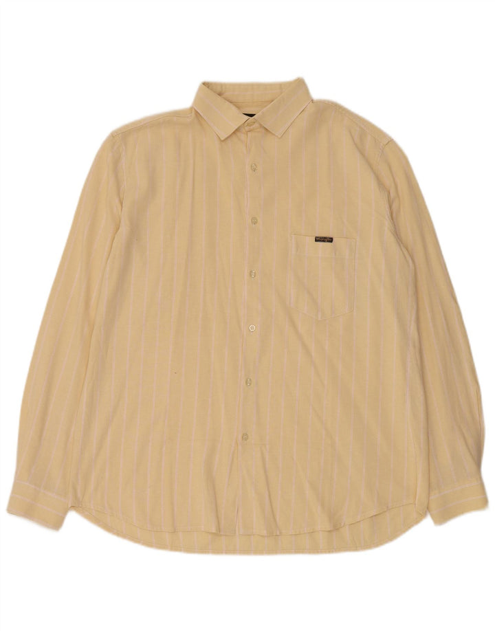 Wrangler Camisa para hombre Talla 16 Grande Raya amarilla