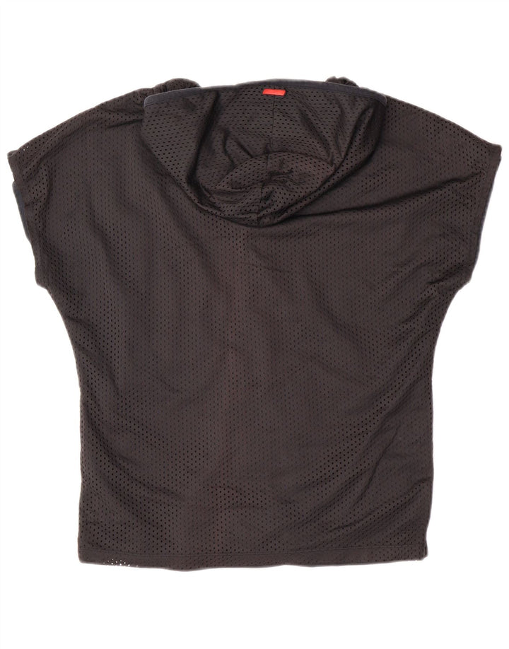 Puma Chaqueta de Chándal de Manga Corta con Capucha para Mujer UK 10 Small Black