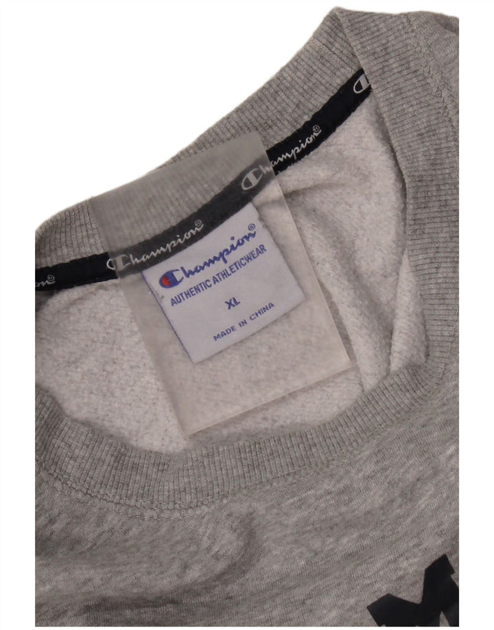 Champion Sudadera Gráfica para Hombre Jumper XL Algodón Gris