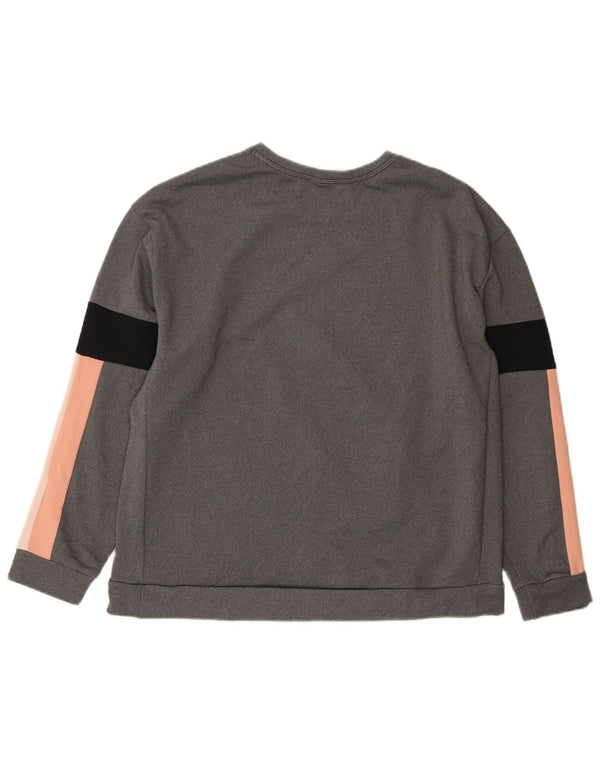 Nike Hombre Sudadera Jumper Gris Medio Colorblock Poliéster