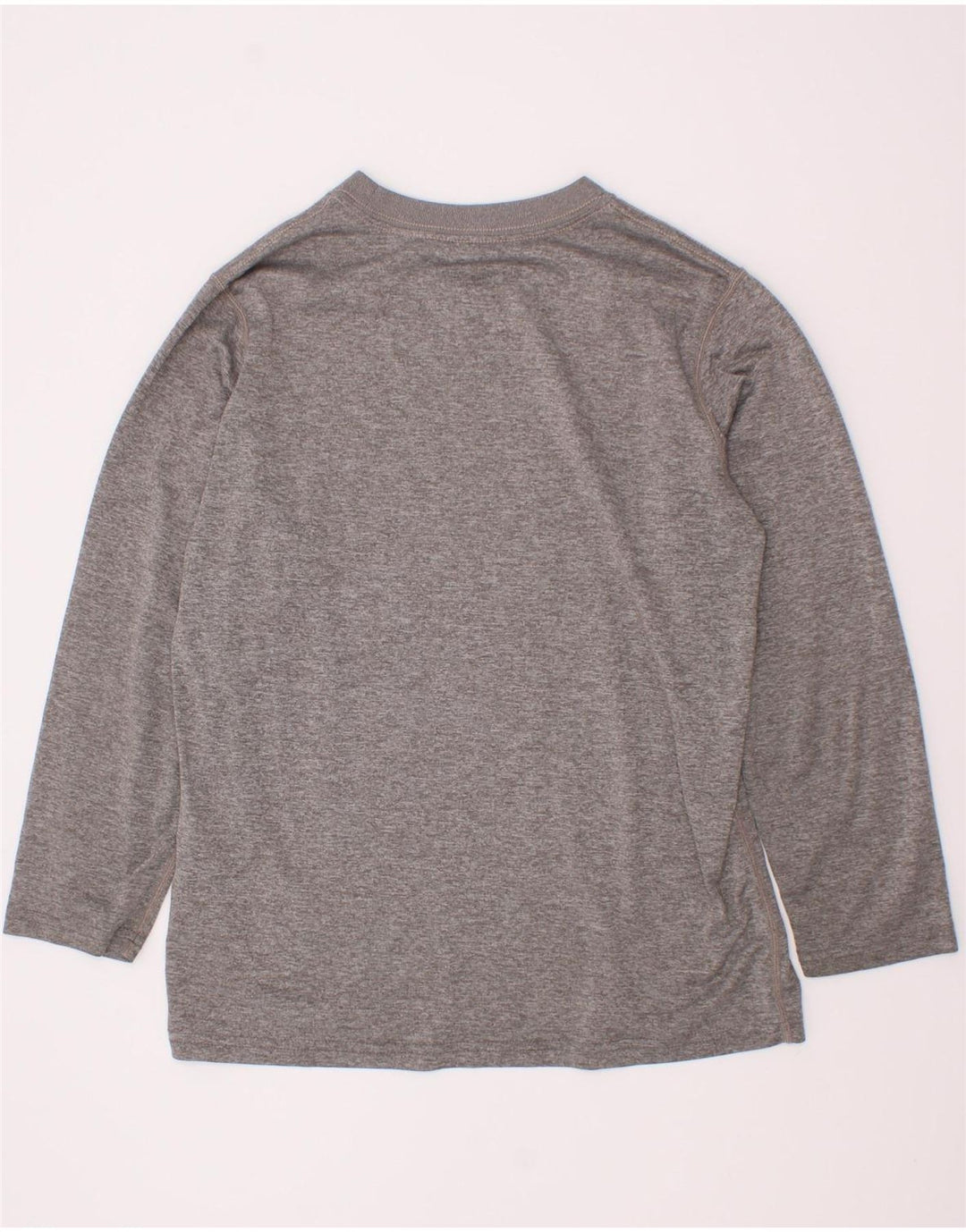 Nike Boys Dri Fit Graphic Top manga larga 8-9 años Pequeño Gris Poliéster