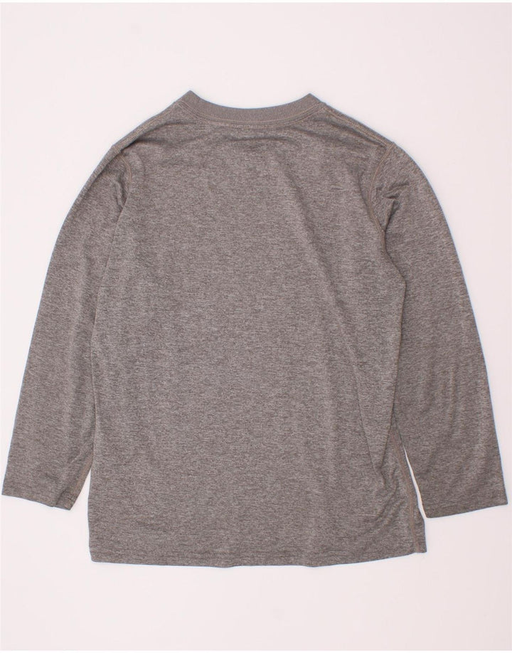 Nike Boys Dri Fit Graphic Top manga larga 8-9 años Pequeño Gris Poliéster