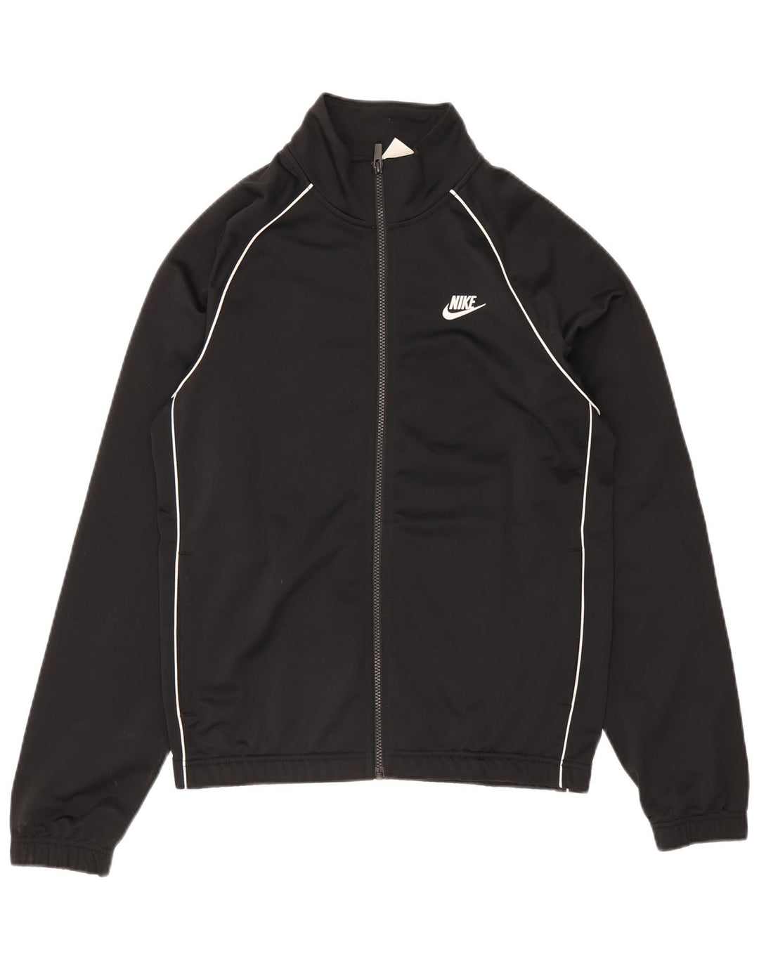 Nike Mens Chándal Top Chaqueta Pequeña Poliéster Negro