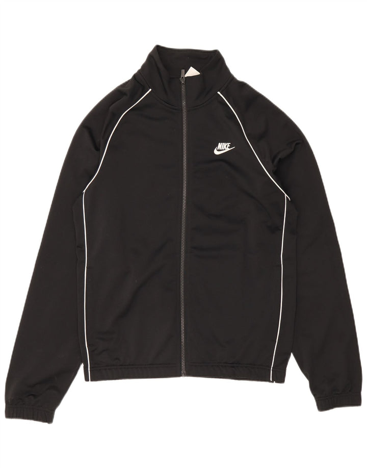 Nike Mens Chándal Top Chaqueta Pequeña Poliéster Negro