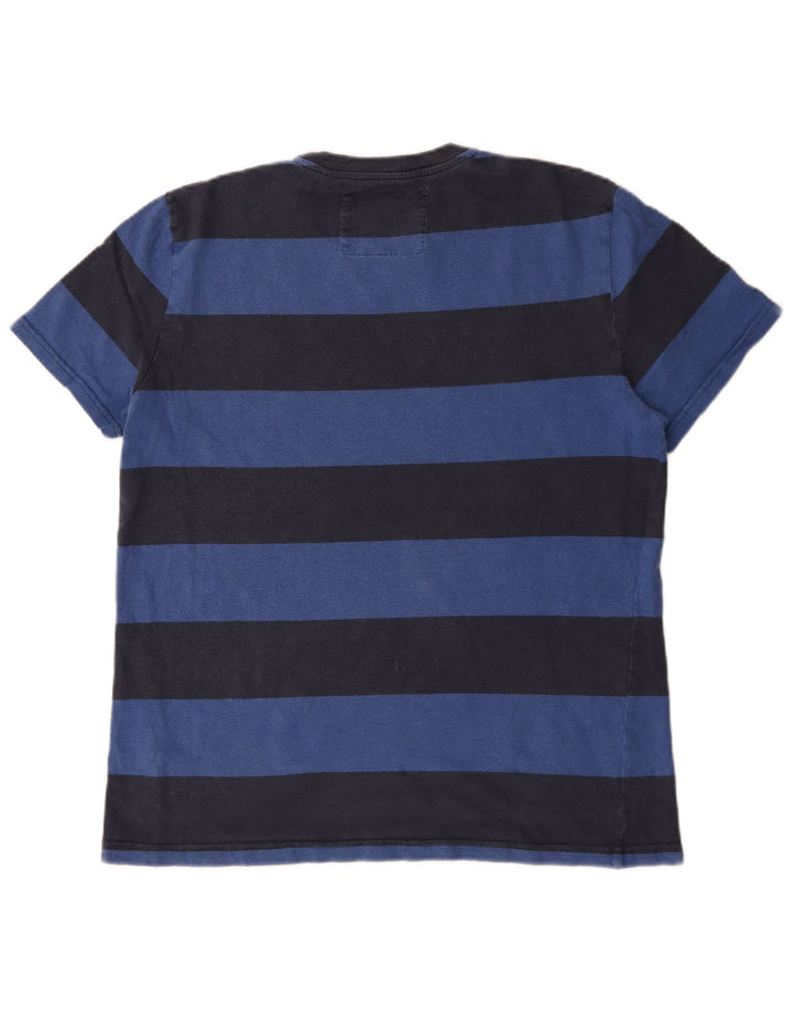 Camiseta Jack Wills Hombre Top Medium Azul Marino Rayas Algodón
