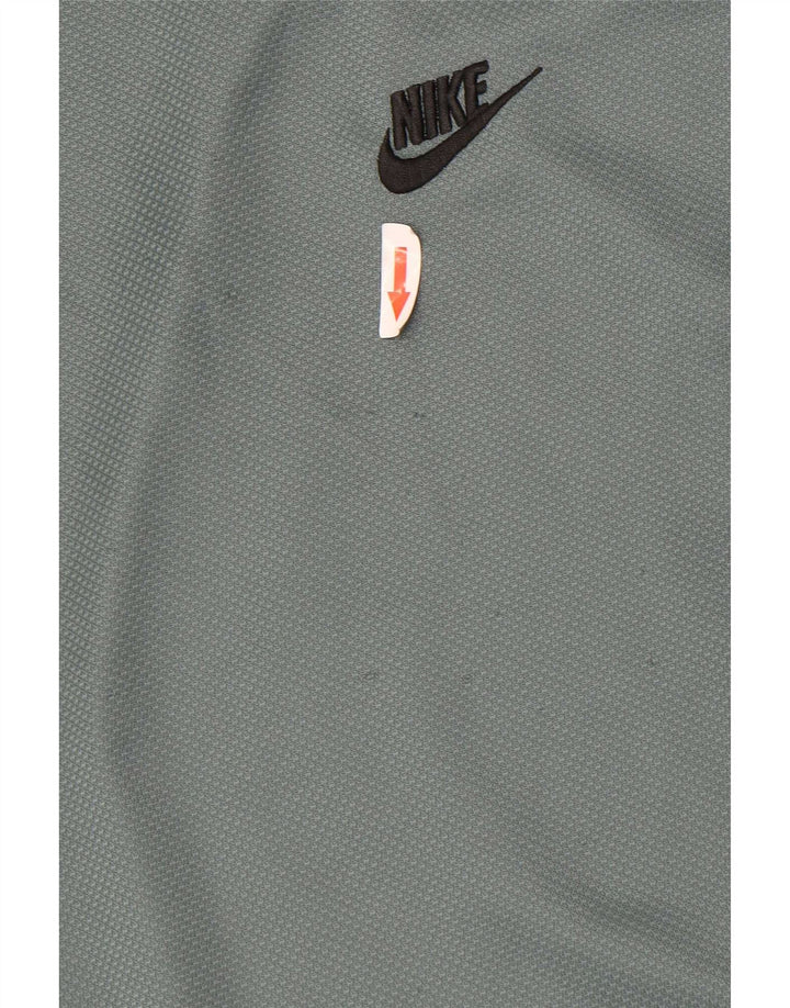 Camiseta Nike Hombre Top Verde Medio Color Block Poliéster