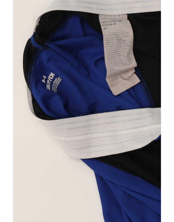 Under Armour Pantalón corto deportivo para hombre Poliéster color block azul pequeño