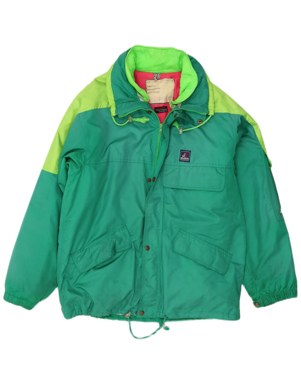 Dubin Chaqueta de esquí para hombre IT 50 Large Verde Colorblock Poliéster