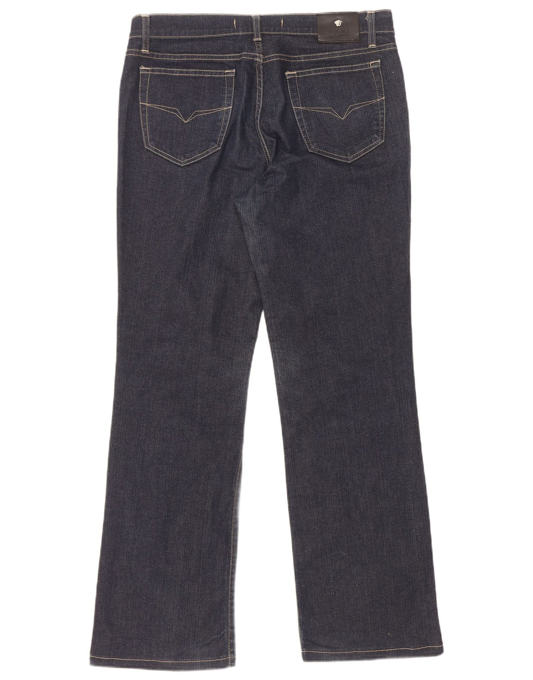 Versace Vaqueros rectos Ittierre W34 L30 Algodón azul marino