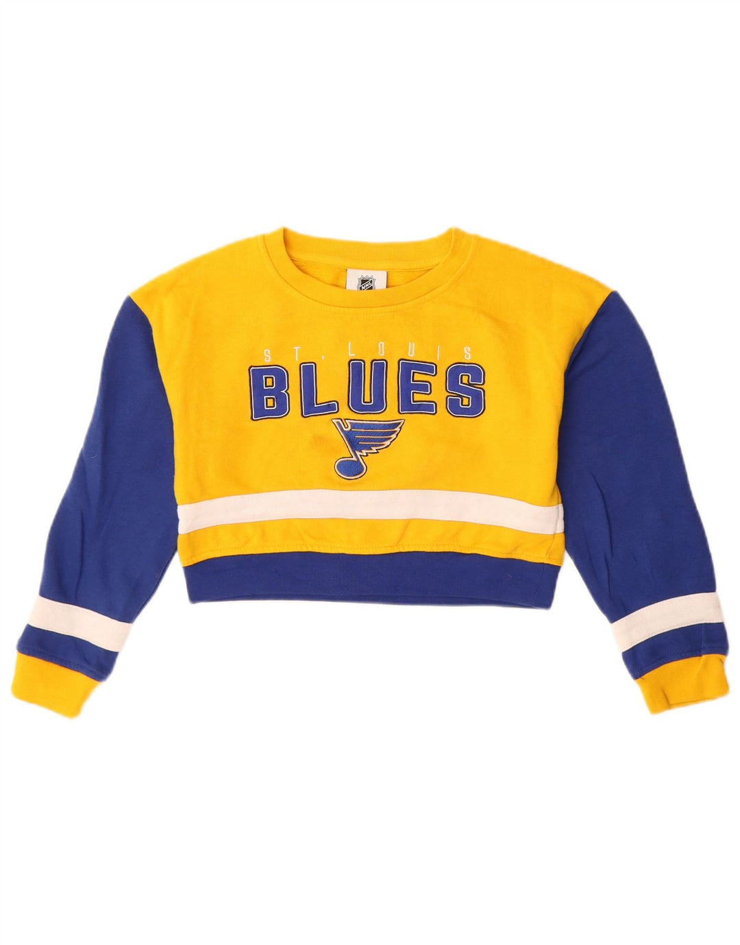 NHL Sudadera con gráfico corto para niña, jersey, 7-8 años, color amarillo