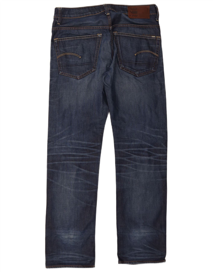 Vaqueros rectos para hombre G-Star W34 L34 Algodón azul marino