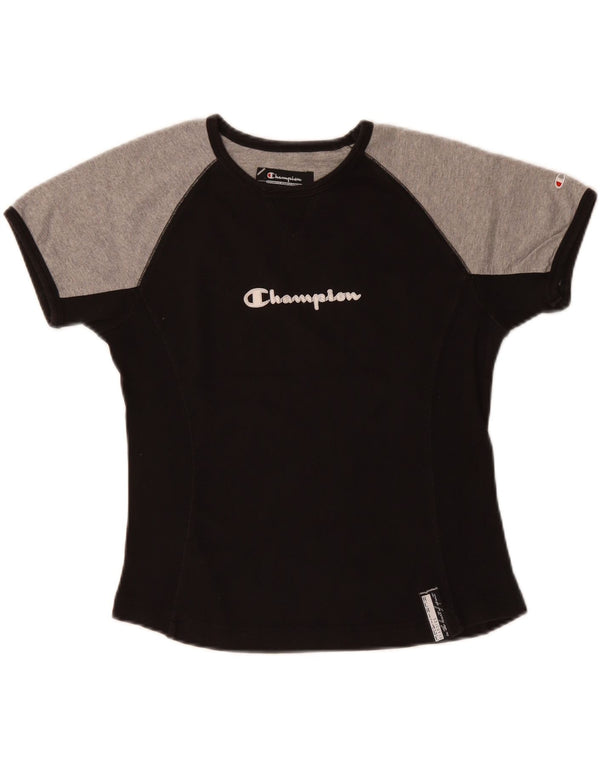 CHAMPION Camiseta con gráfico Heritage Classics para mujer UK 40 M Negro