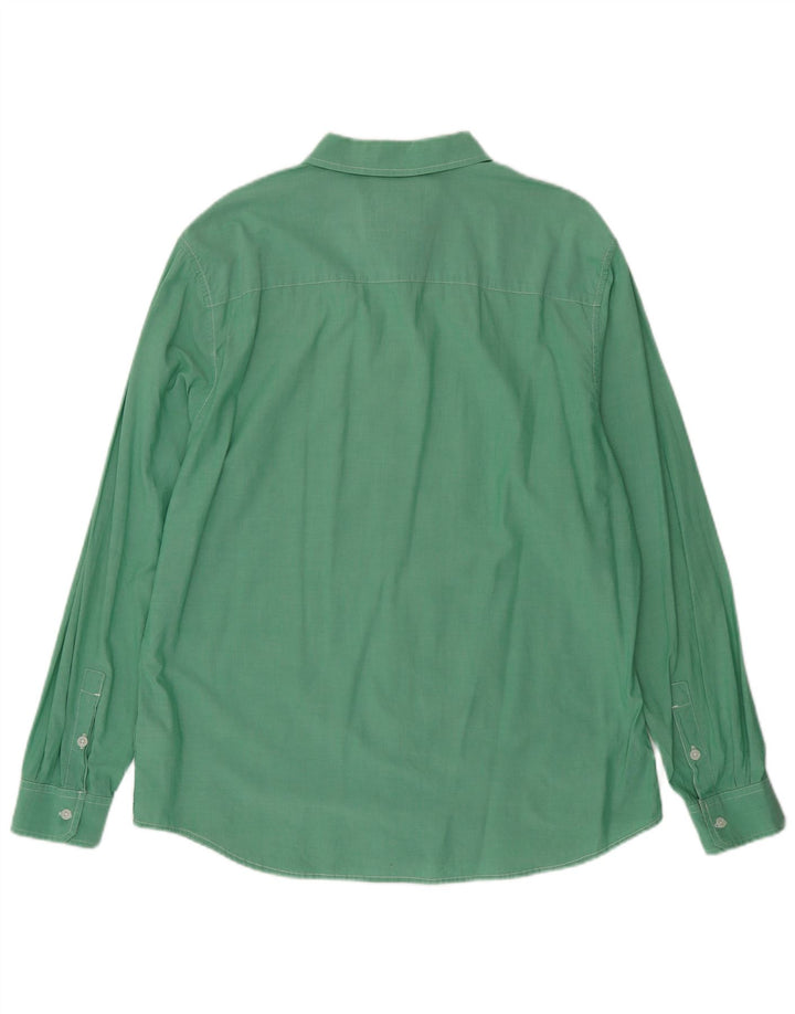 Wrangler Camisa Regular Fit Hombre XL Algodón Verde