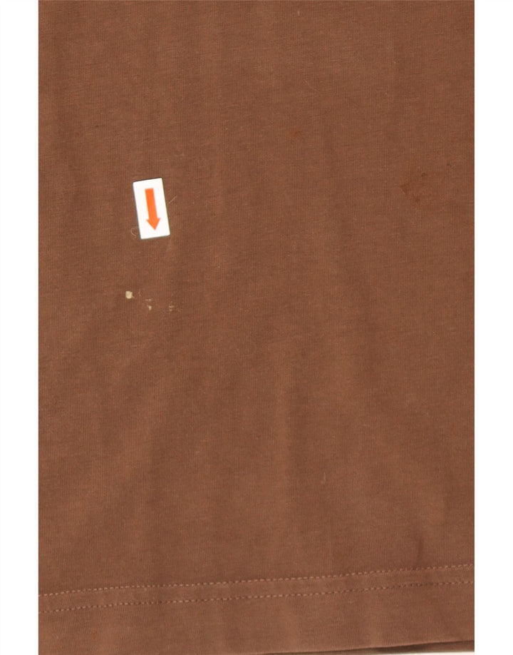 PUMA Camiseta gráfica para hombre Top grande marrón