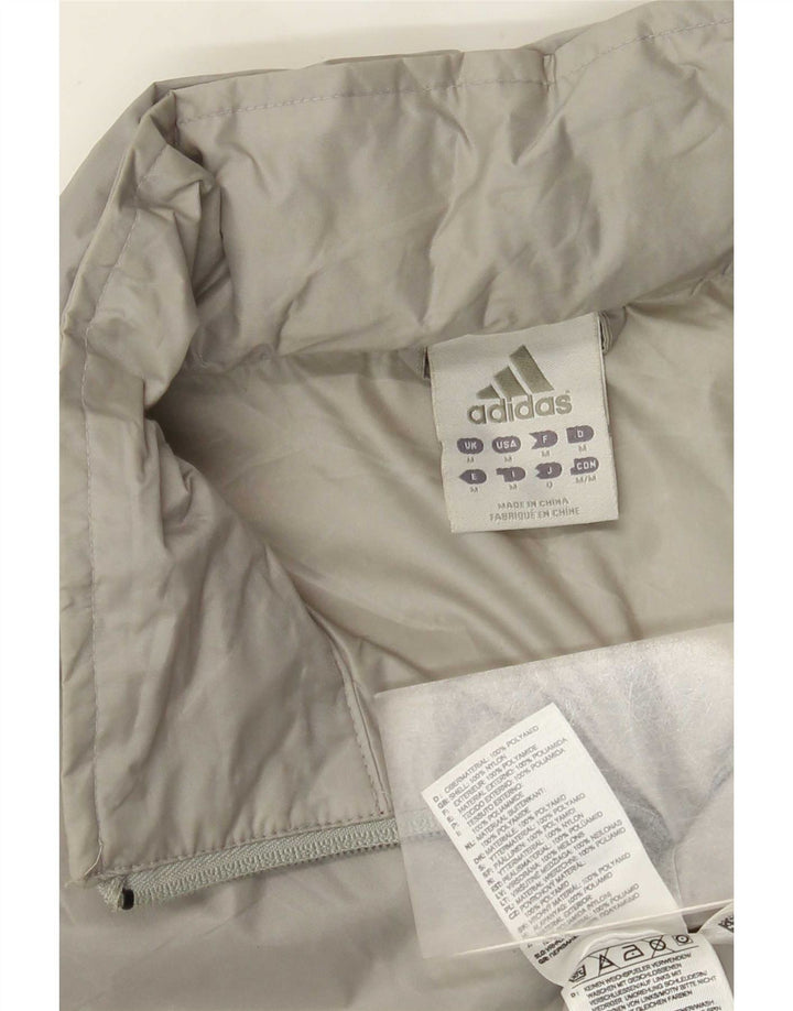 Adidas Chaqueta impermeable para hombre UK 38 Nylon gris medio