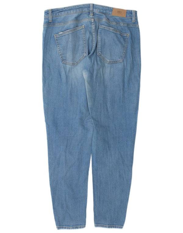 Zara Jeans Slim Mujer EU 40 Medium W30 L29 Algodón Azul