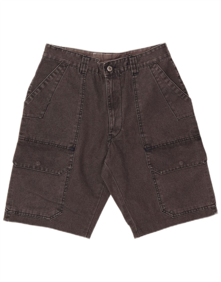 Murphy & Nye Pantalones cortos cargo de mezclilla para hombre W32 Algodón gris grande