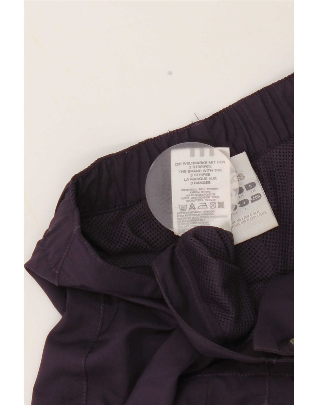 Adidas Pantalones Capri para Mujer UK 12 Medium W28 L21 Poliéster Púrpura