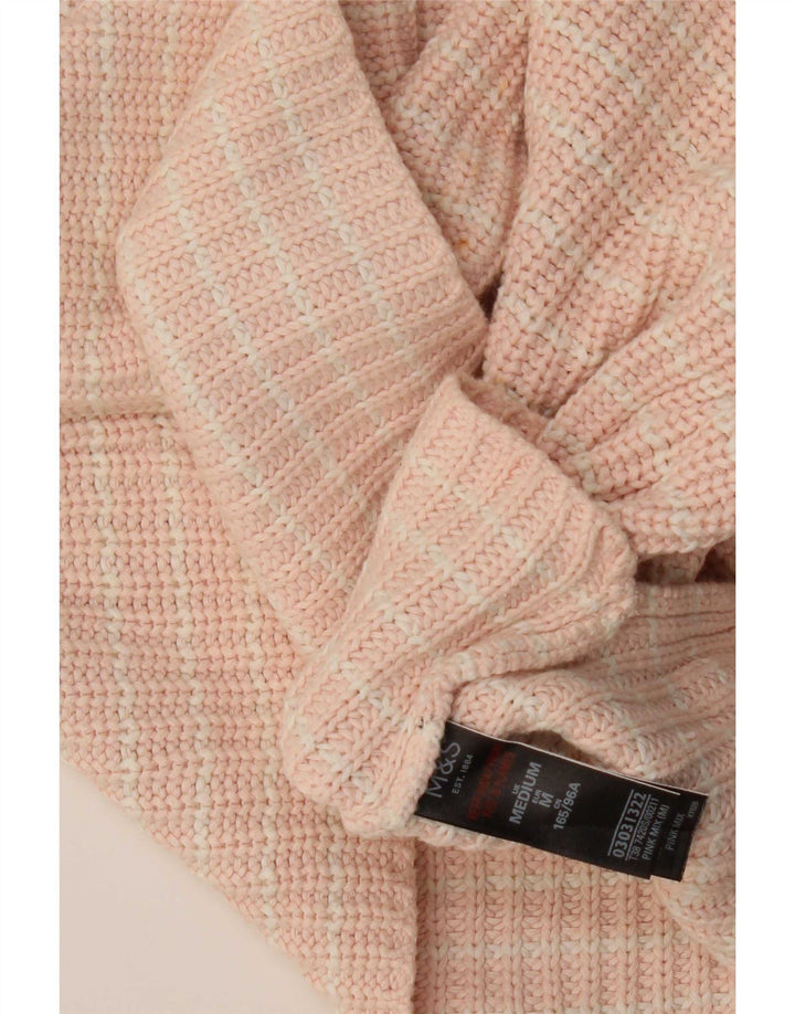 Marks & Spencer Jersey con cuello barco para mujer, talla 40, color rosa medio
