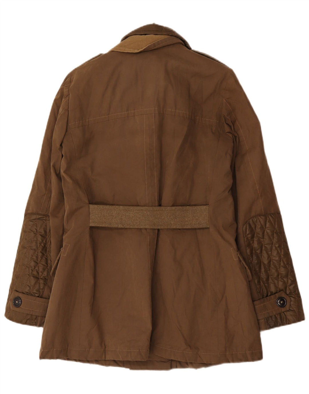 Fay Abrigo militar de doble botonadura para mujer UK 44 Medium Khaki