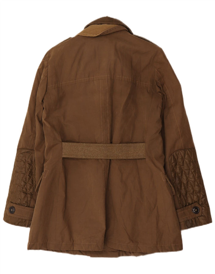 Fay Abrigo militar de doble botonadura para mujer UK 44 Medium Khaki