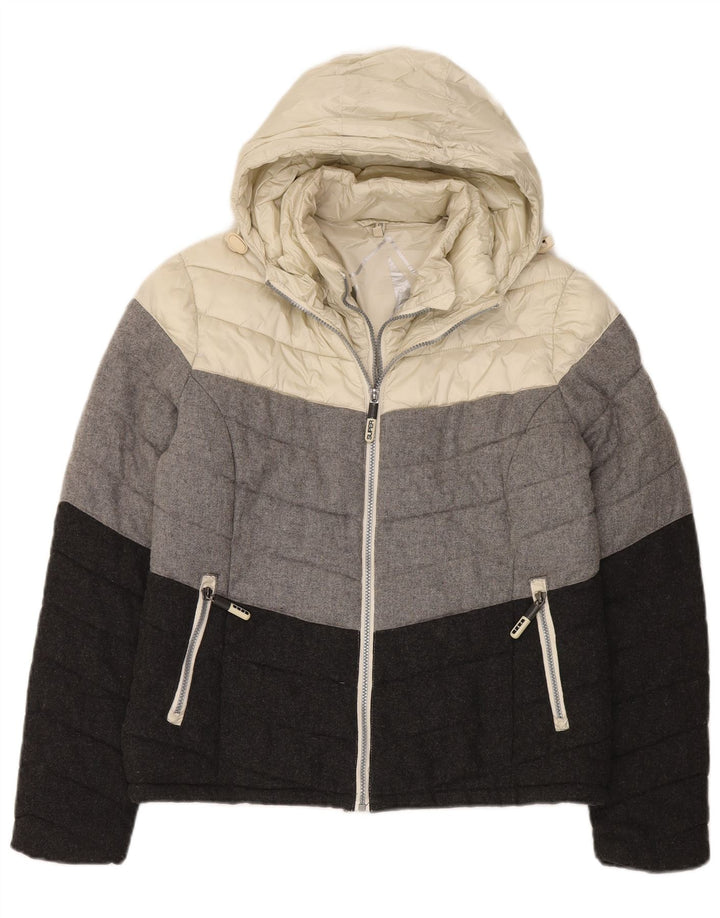 Superdry Mujer Chaqueta Acolchada Con Capucha ES 40 XL Multicolor Colorblock