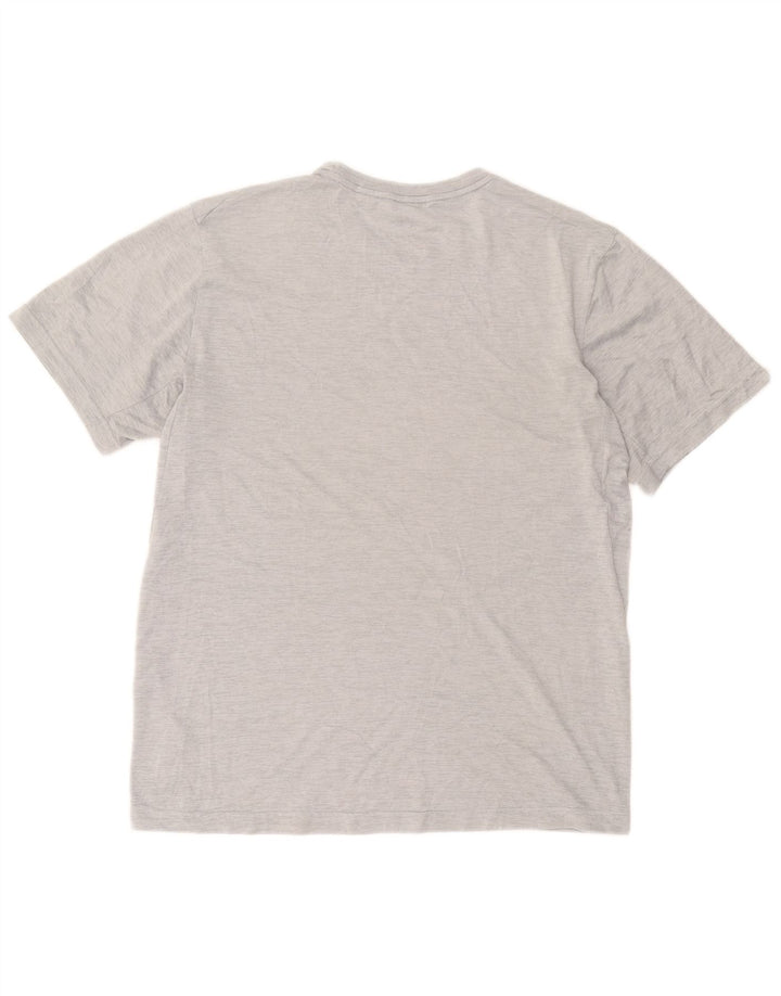 Camiseta Nike Dri Fit para hombre Top poliéster moteado gris medio