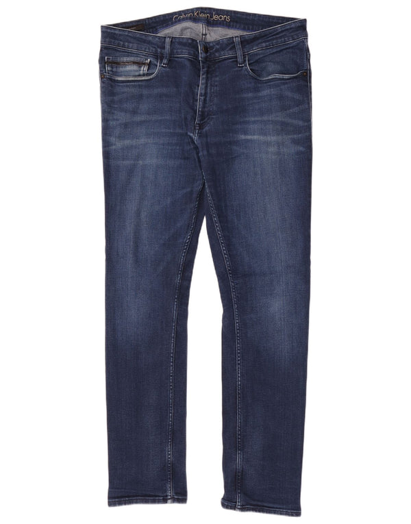 Calvin Klein Jeans ajustados para hombre W36 L32 Azul