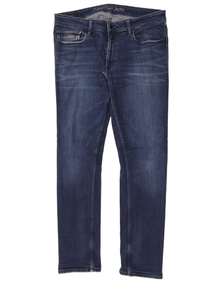 Calvin Klein Jeans ajustados para hombre W36 L32 Azul