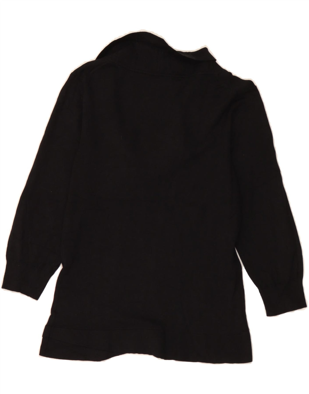 COAST Womens 3/4 Sleeve Roll Neck Jumper Sweater UK 12 Medium Black Modal Vintage Coast and Second-Hand Coast from Messina Hembry 