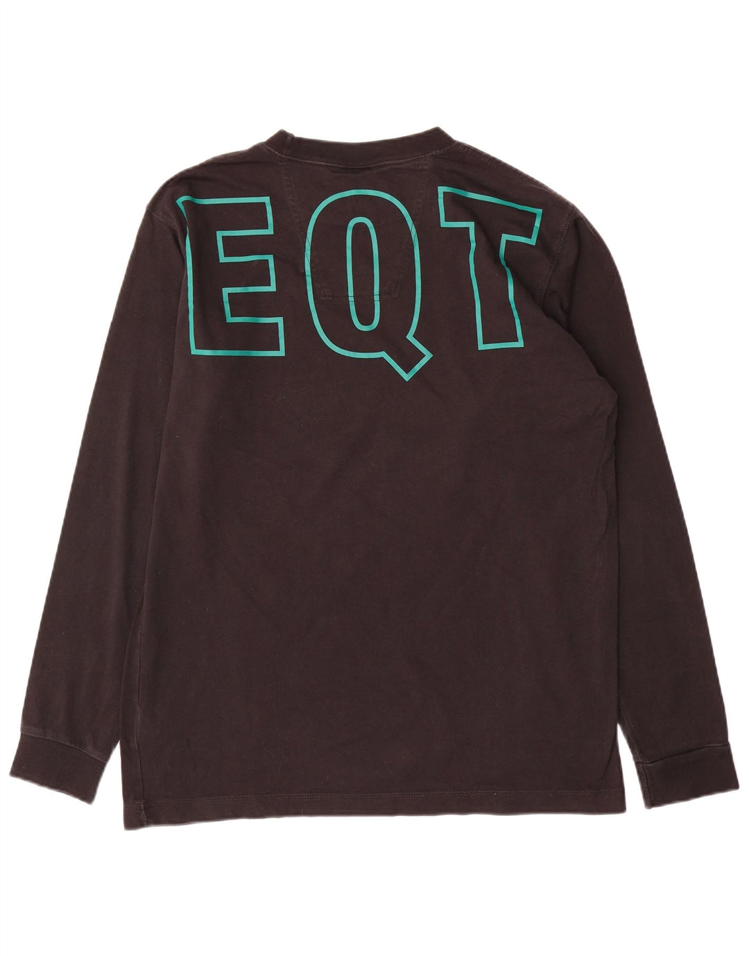 ADIDAS Hombre Graphic Top Manga Larga Grande Negro Colorblock Algodón